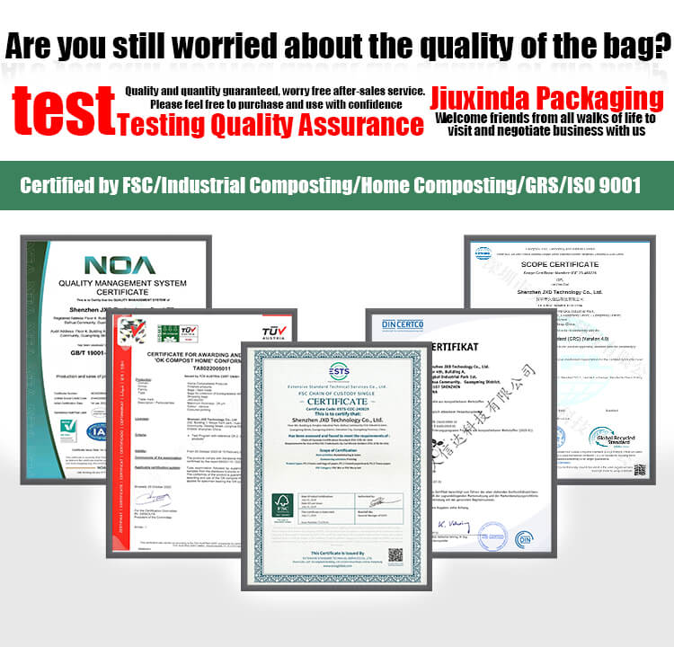 Custom Apparel Packaging Bags – Stylish and Durable Solutions for Your Brand 2 Environmental Certificate