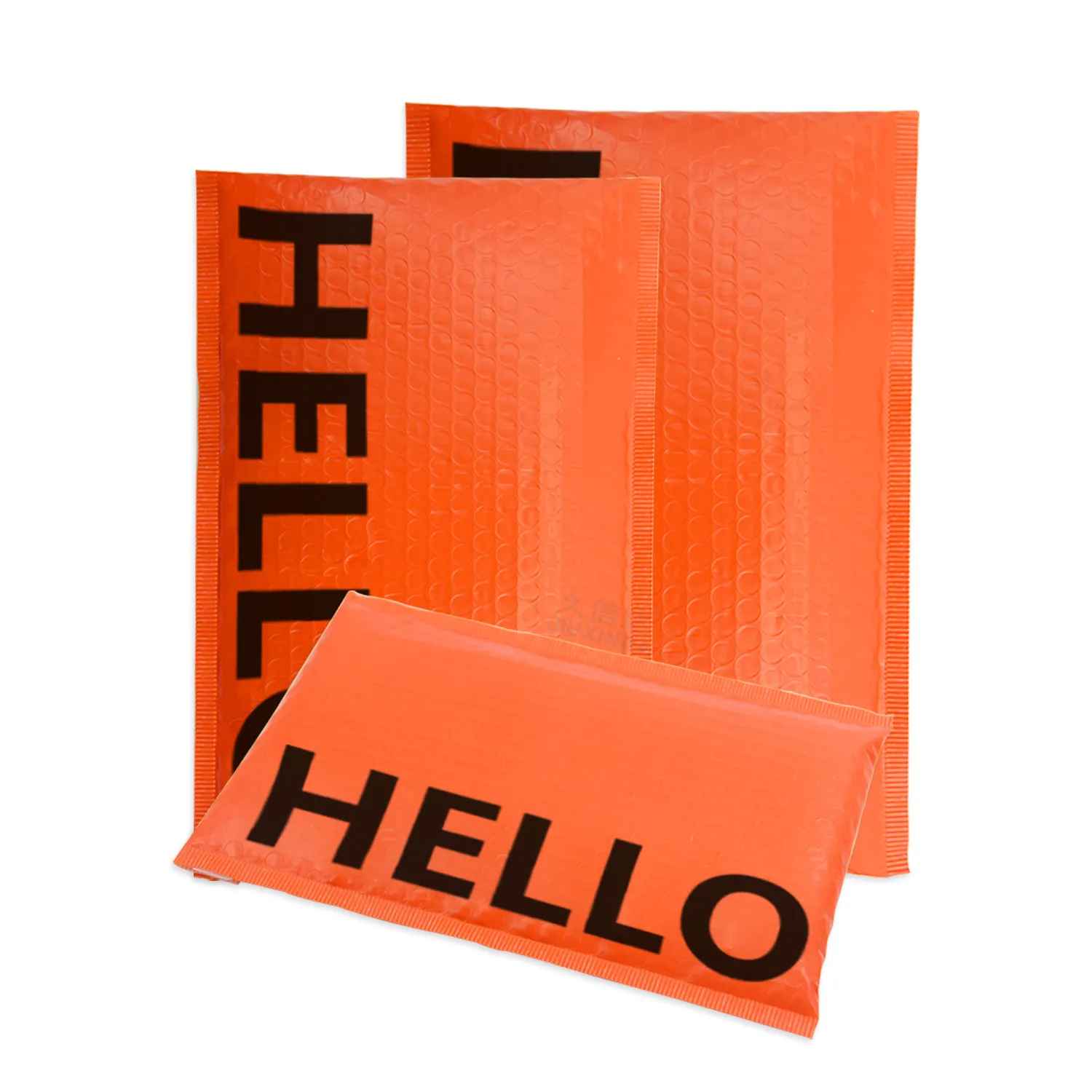 Orange degradable bubble bag
