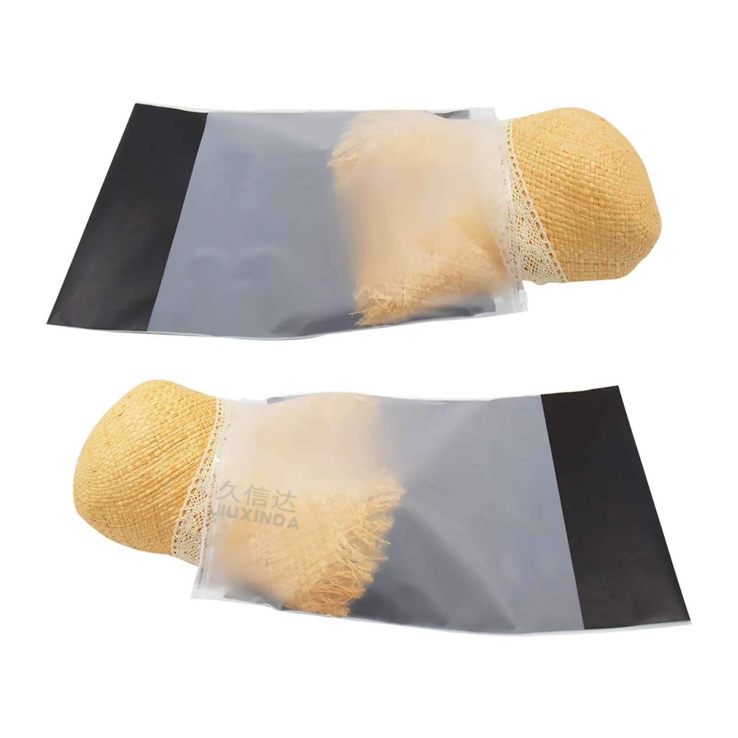 U-Shaped Pillow CPE Frosted Zipper Packaging Bag